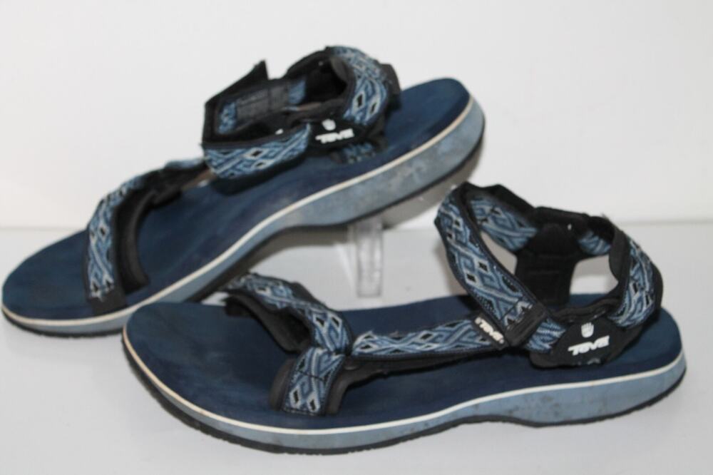 Teva Batik Sport Sandals Mens 14, Navy Blue, Trekking, Activewear